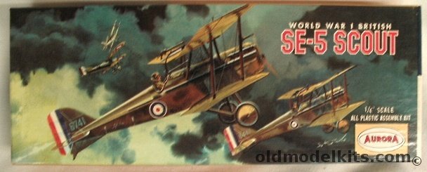 Aurora 1/48 SE-5 Scout British WWI Fighter, 103-100 plastic model kit